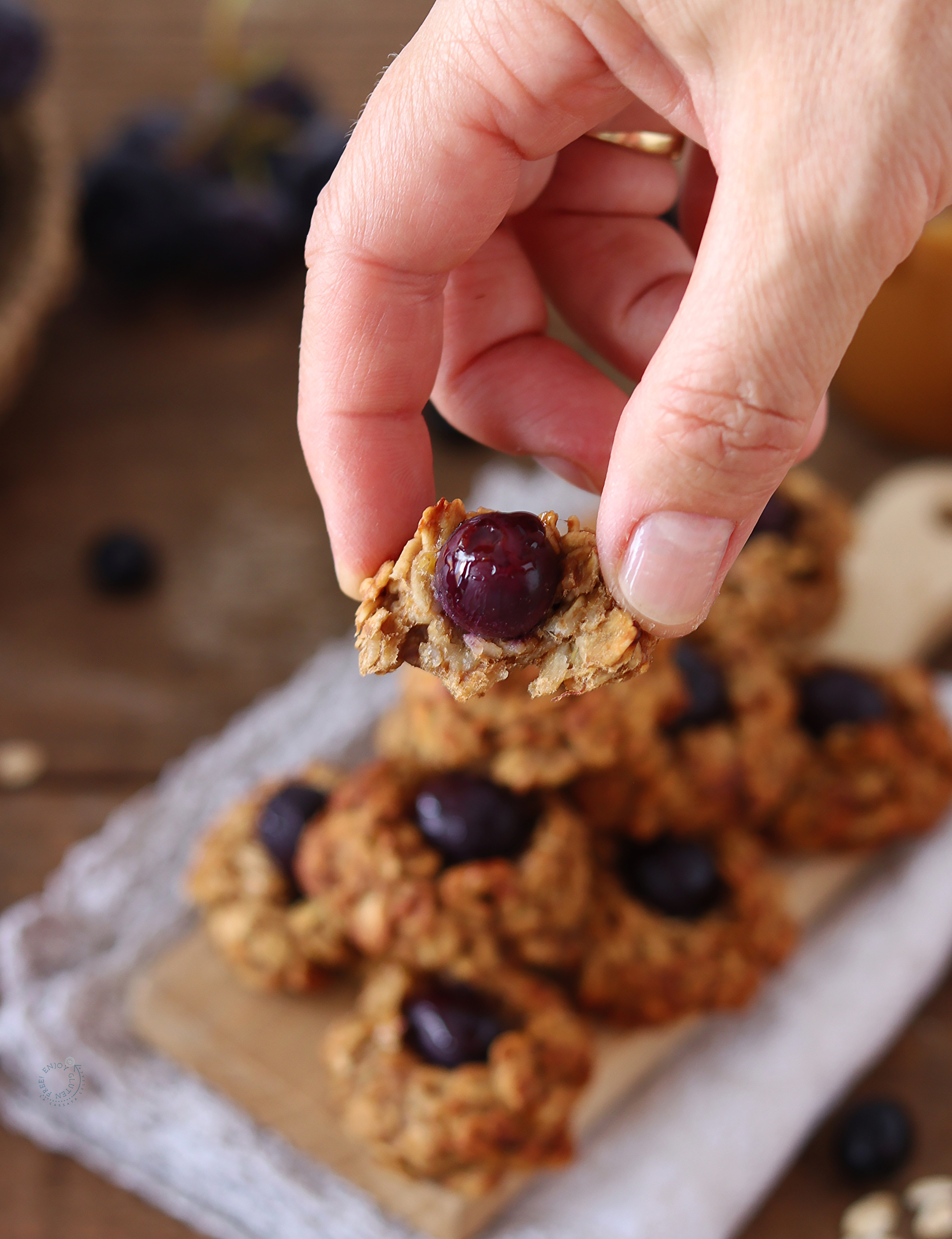 Biscottini all'uva senza glutine e senza uova - La Cassata Celiaca