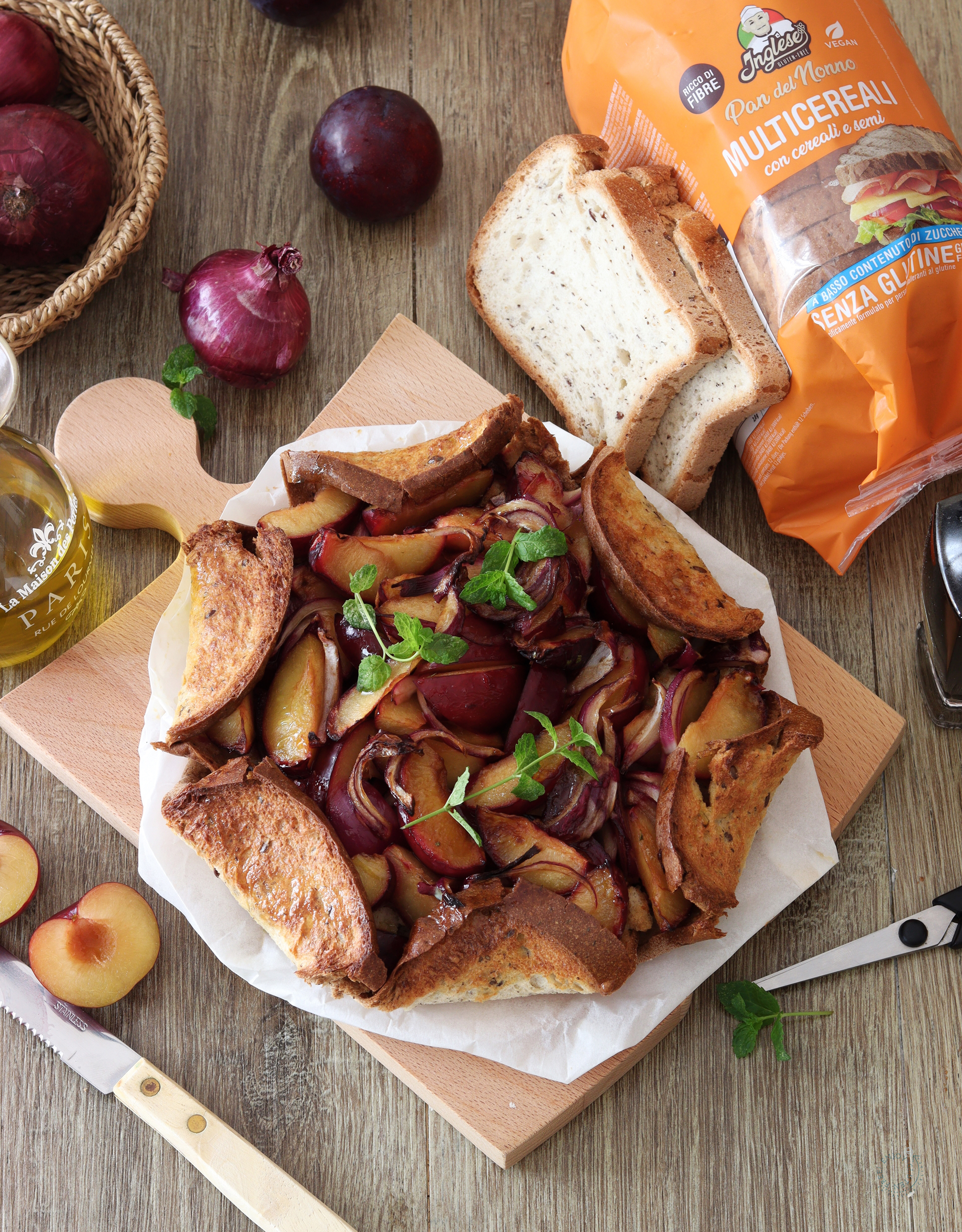 Galette au chutney de prunes sans gluten - La Cassata Celiaca 