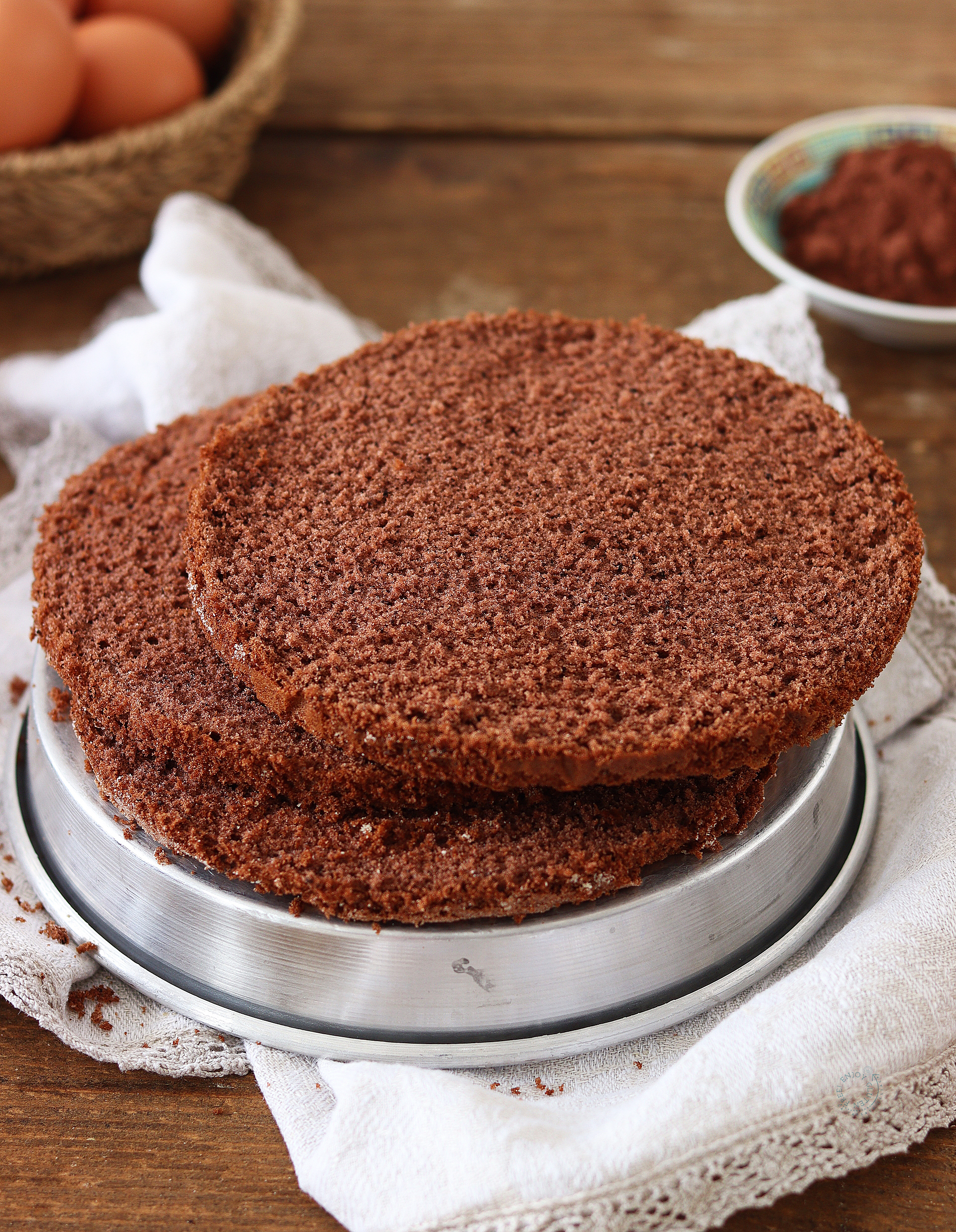 Pan di Spagna al cacao senza glutine - La Cassata Celiaca