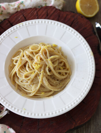 Spaghetti au beurre et aux anchois sans gluten - La Cassata Celiaca