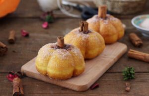 Bomboloni alla zucca senza glutine con Oro Pàn Riso - La Cassata Celiaca