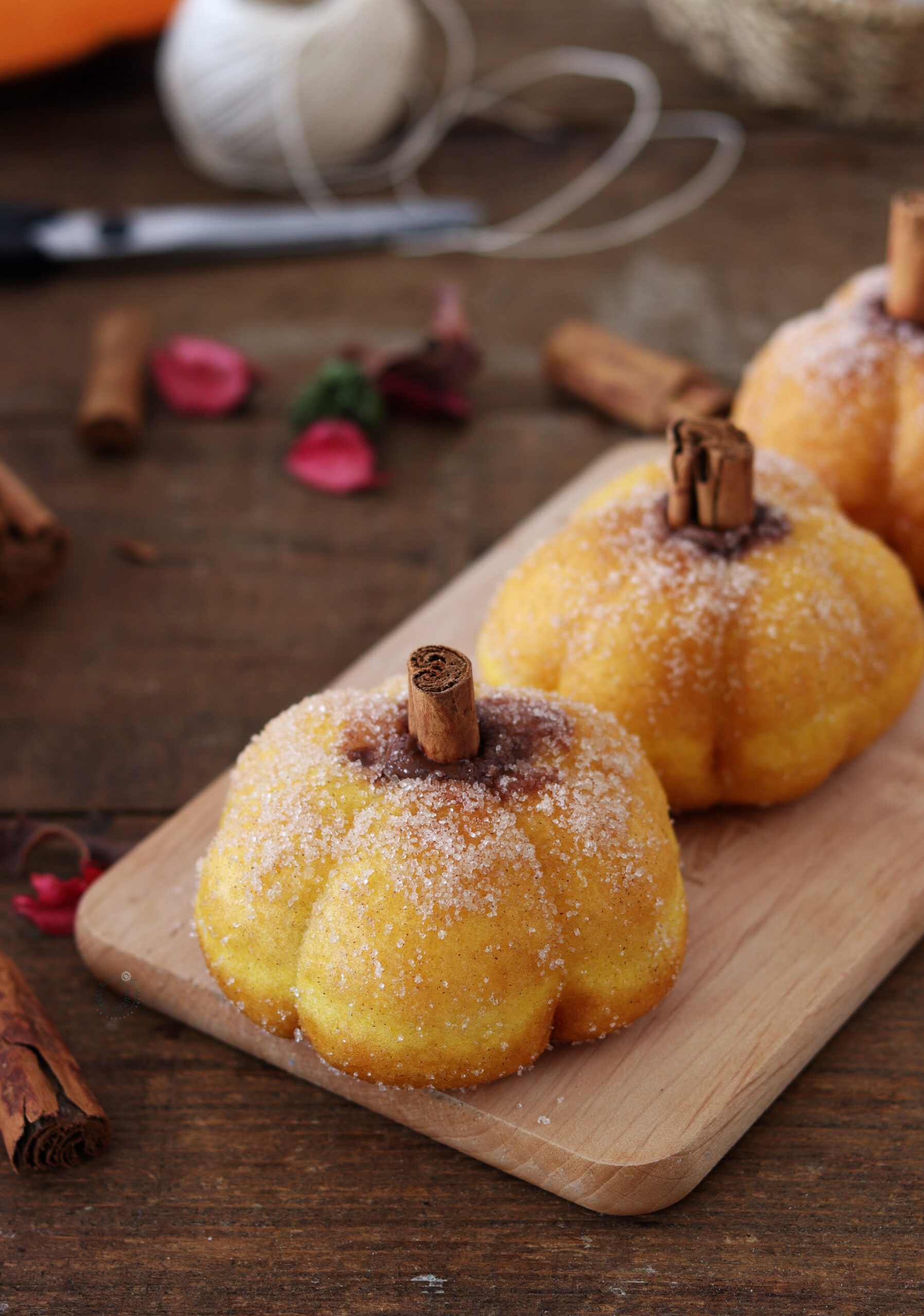 Bomboloni alla zucca senza glutine con Oro Pàn Riso - La Cassata Celiaca