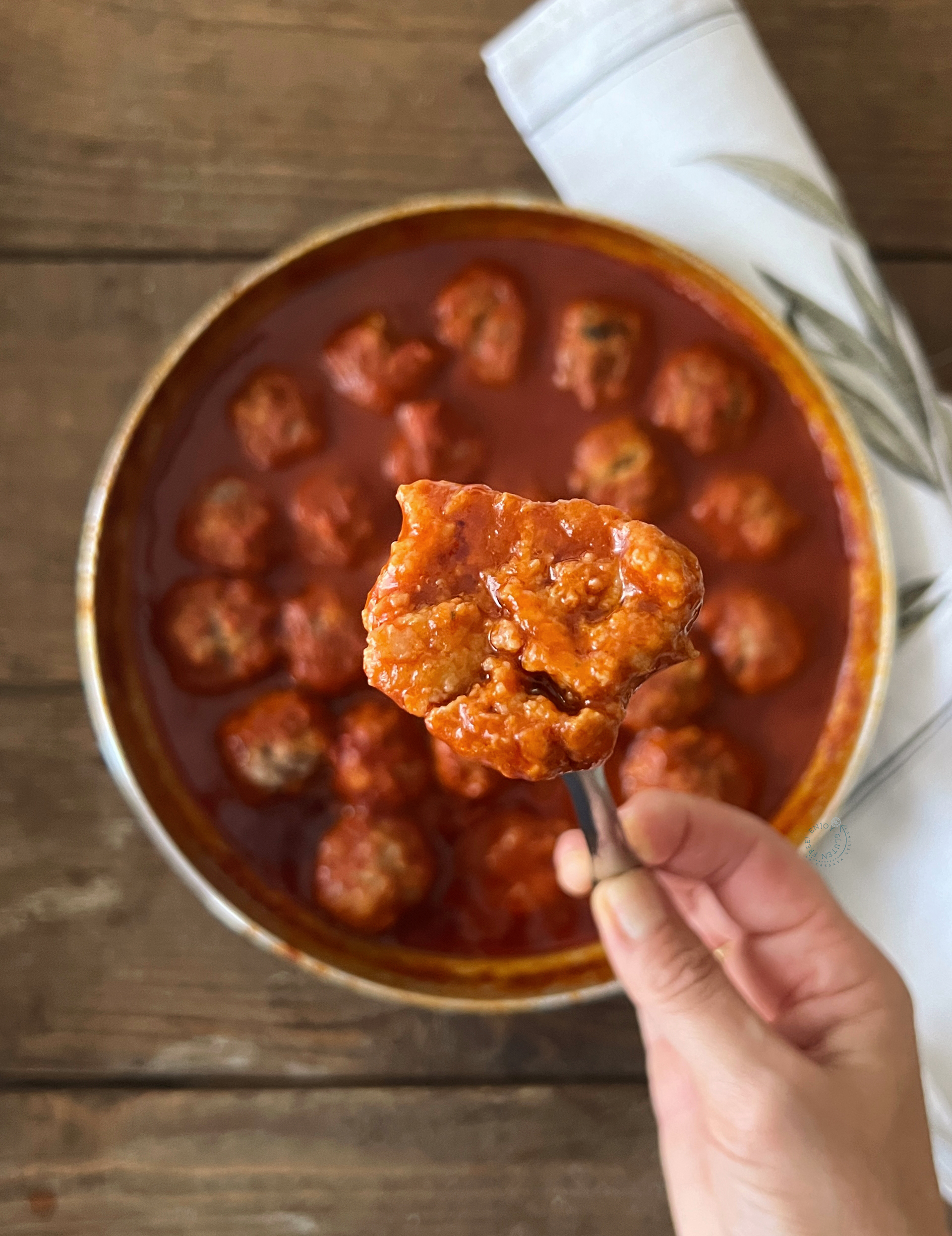 Boulettes de viande à la sauce tomate - La Cassata Celiaca