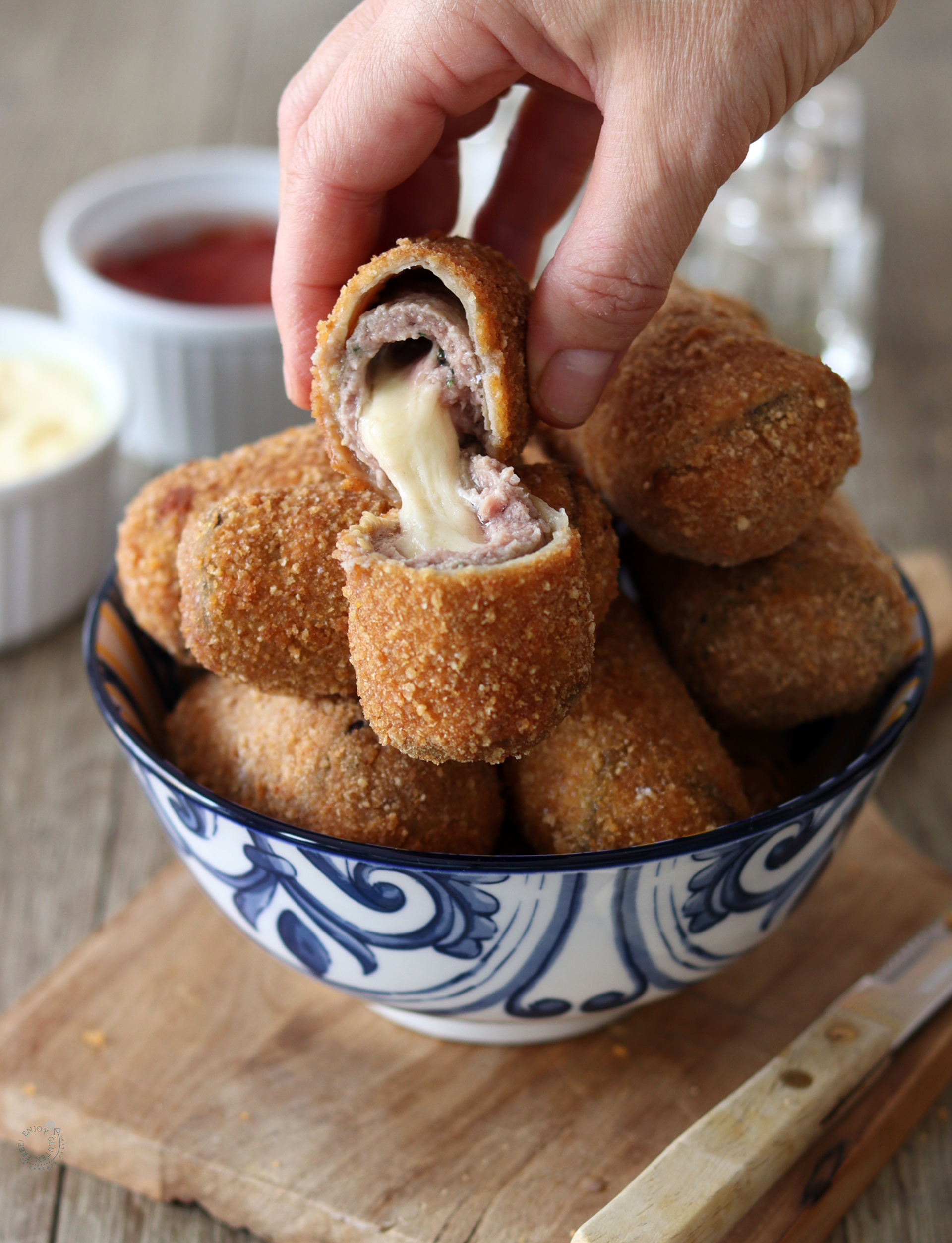 Croquettes d'aubergine et de viande - La Cassata Celiaca Croquettes d'aubergine et de viande - La Cassata Celiaca