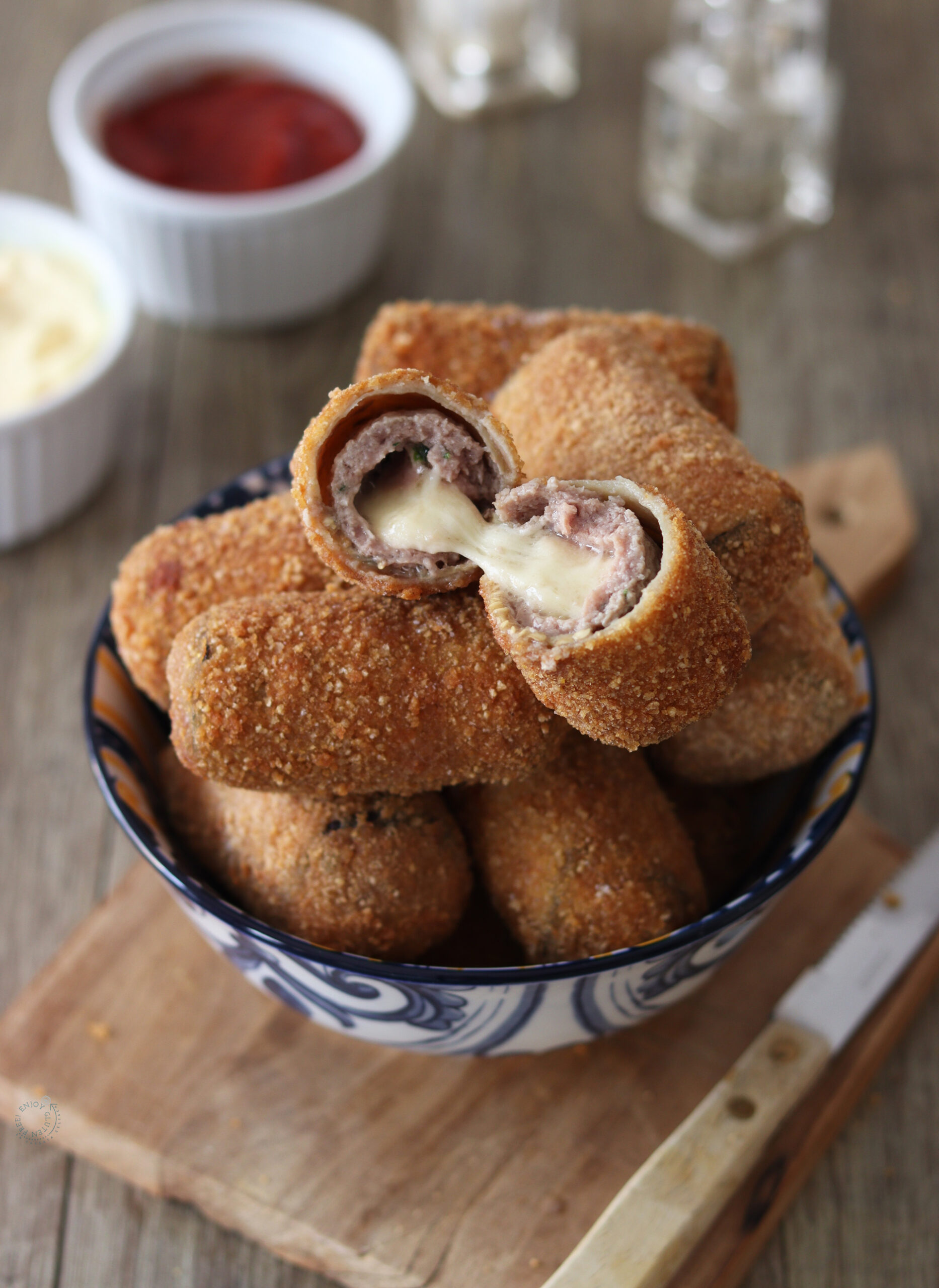 Croquettes d'aubergine et de viande - La Cassata Celiaca Croquettes d'aubergine et de viande - La Cassata Celiaca
