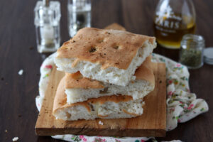 Focaccia simple au levain sans gluten - La Cassata Celiaca