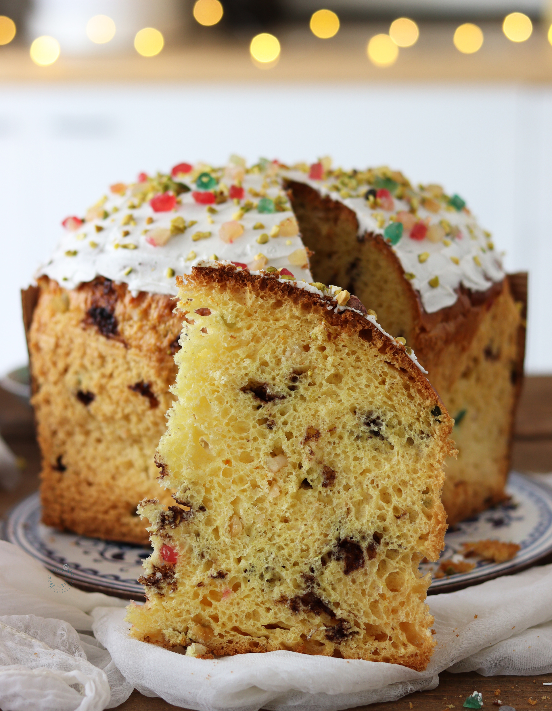 Panettone Cassata Siciliana con Miscela Oro Grandi Lievitati - La Cassata Celiaca