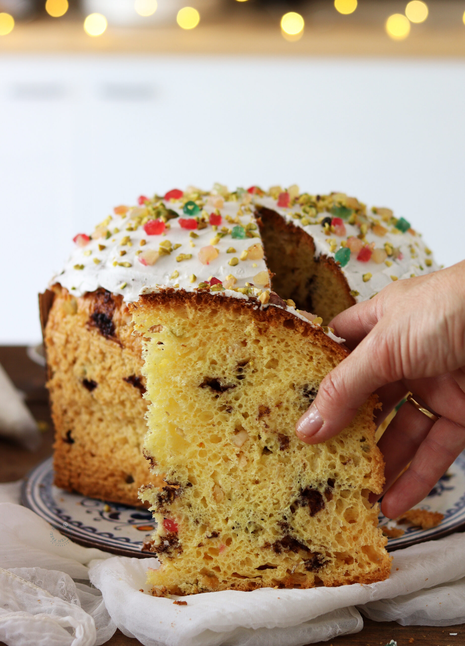 Panettone Cassata Siciliana con Miscela Oro Grandi Lievitati - La Cassata Celiaca