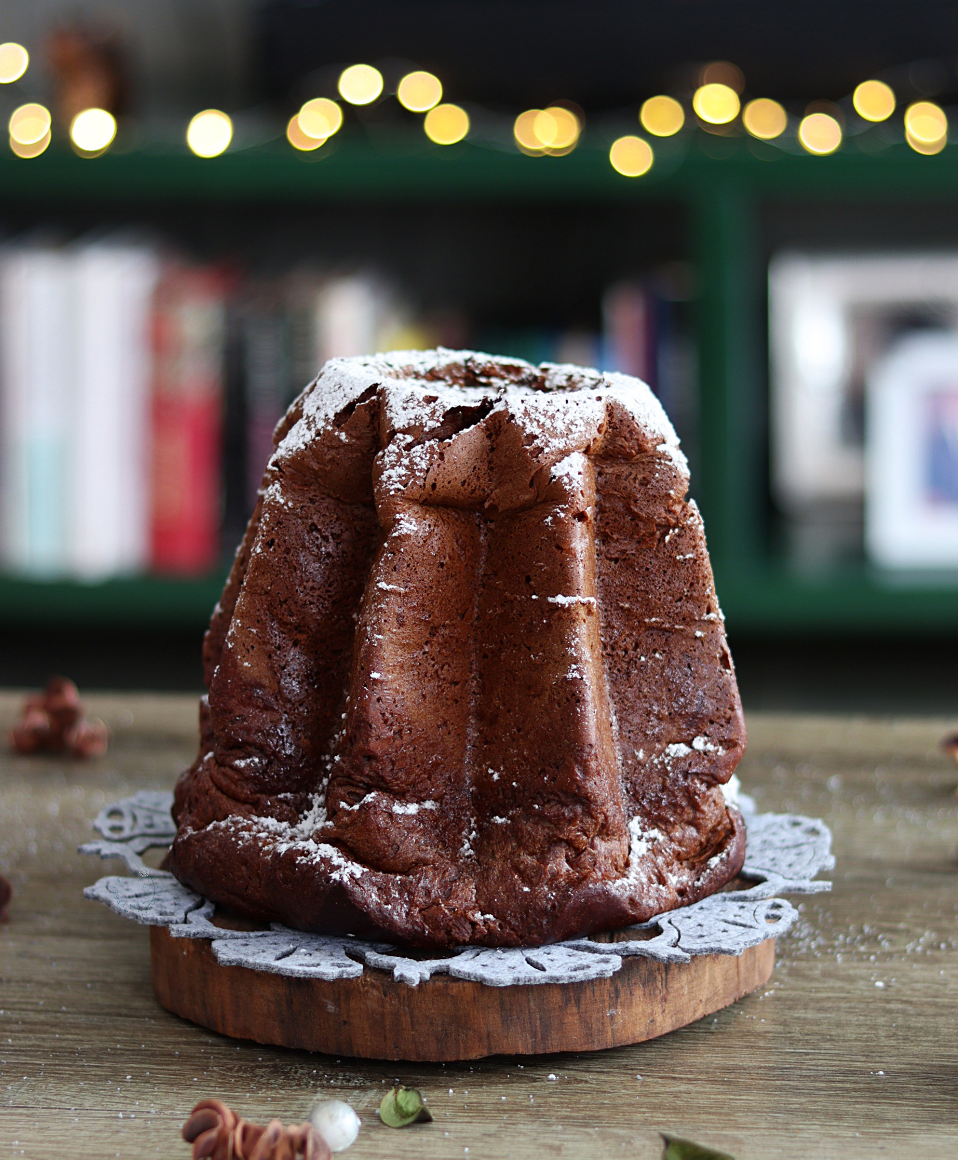 Pandoro al cacao senza glutine con Miscela Oro Grandi Lievitati - La Cassata Celiaca