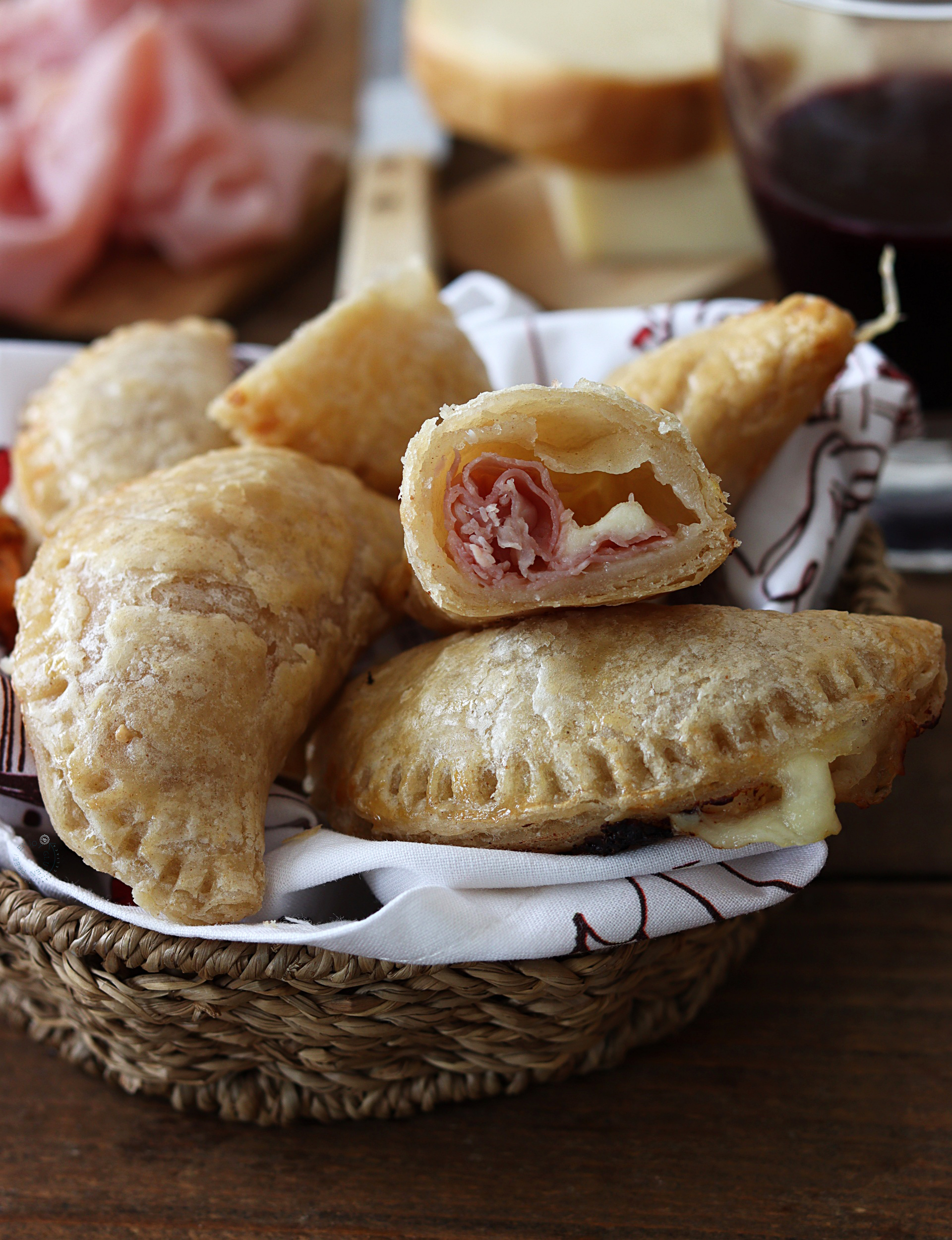 Lunette di sfoglia senza glutine al prosciutto - La Cassata Celiaca