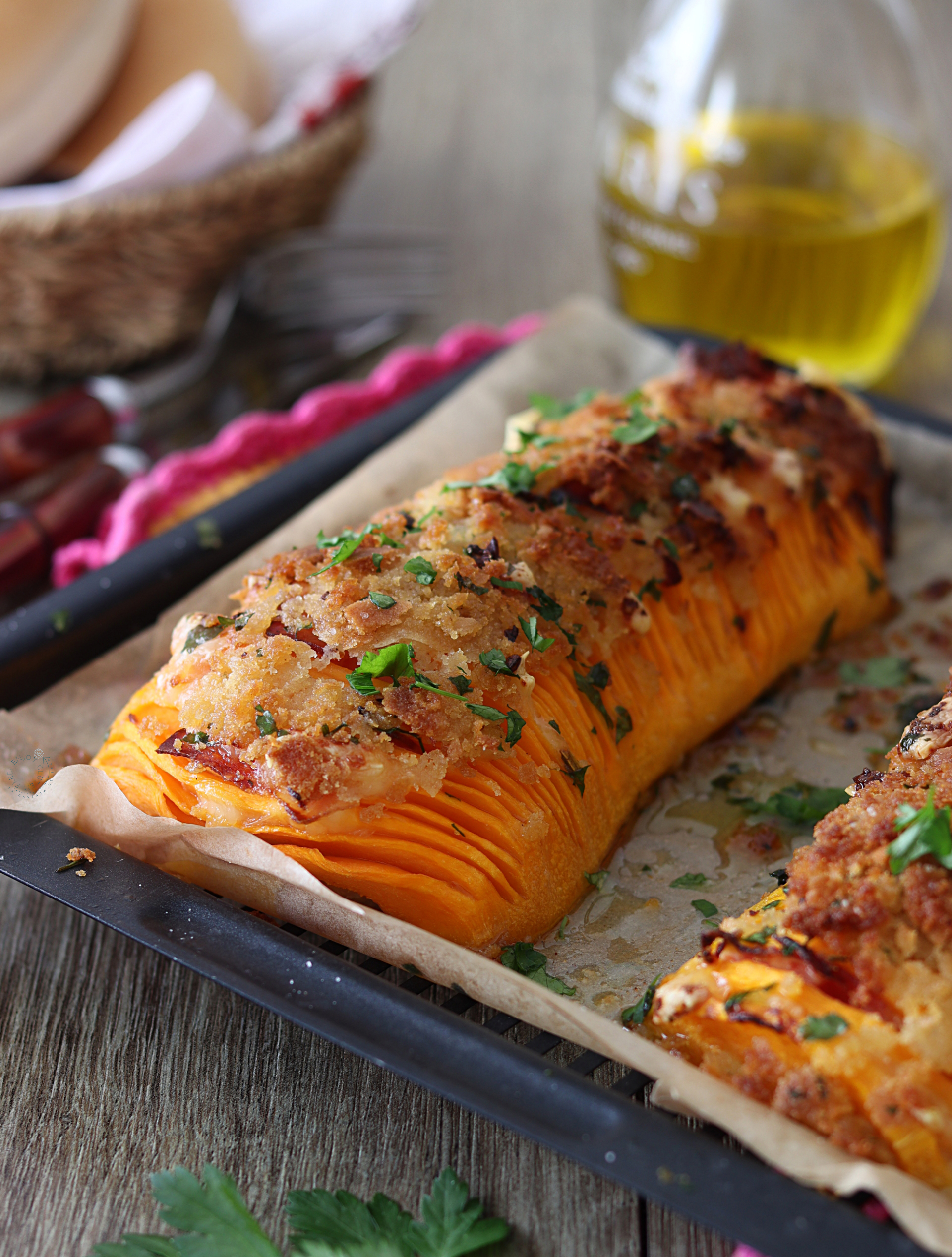 Zucca Hasselback nella friggitrice ad aria - La Cassata Celiaca Zucca Hasselback nella friggitrice ad aria - La Cassata Celiaca