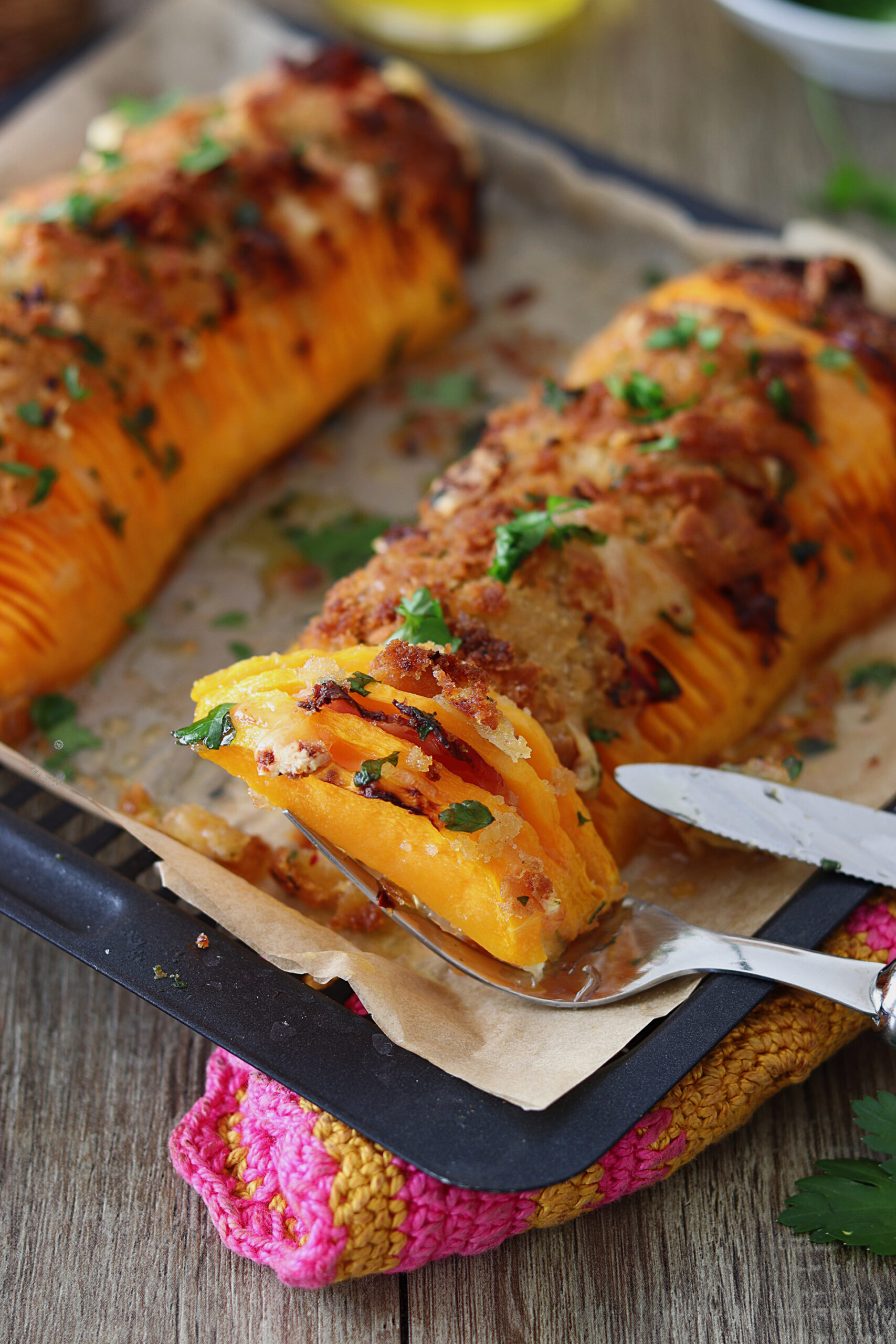 Zucca Hasselback nella friggitrice ad aria Zucca Hasselback nella friggitrice ad aria - La Cassata Celiaca