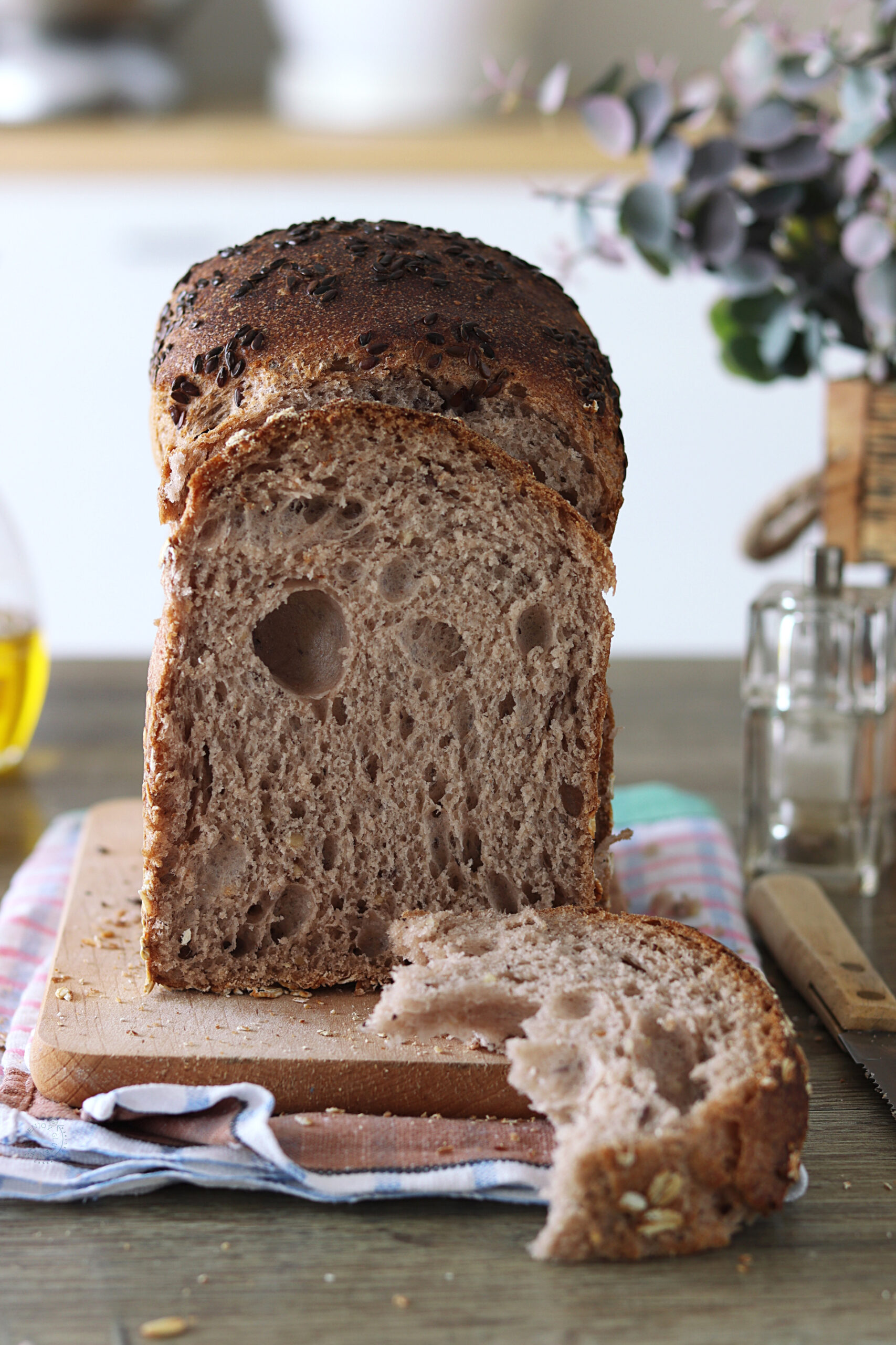 Pane in cassetta integrale XXL senza glutine - La Cassata Celiaca Pane in cassetta integrale XXL senza glutine - La Cassata Celiaca