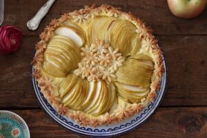 Crostata alle mele con crema senza glutine, senza zucchero - La Cassata Celiaca