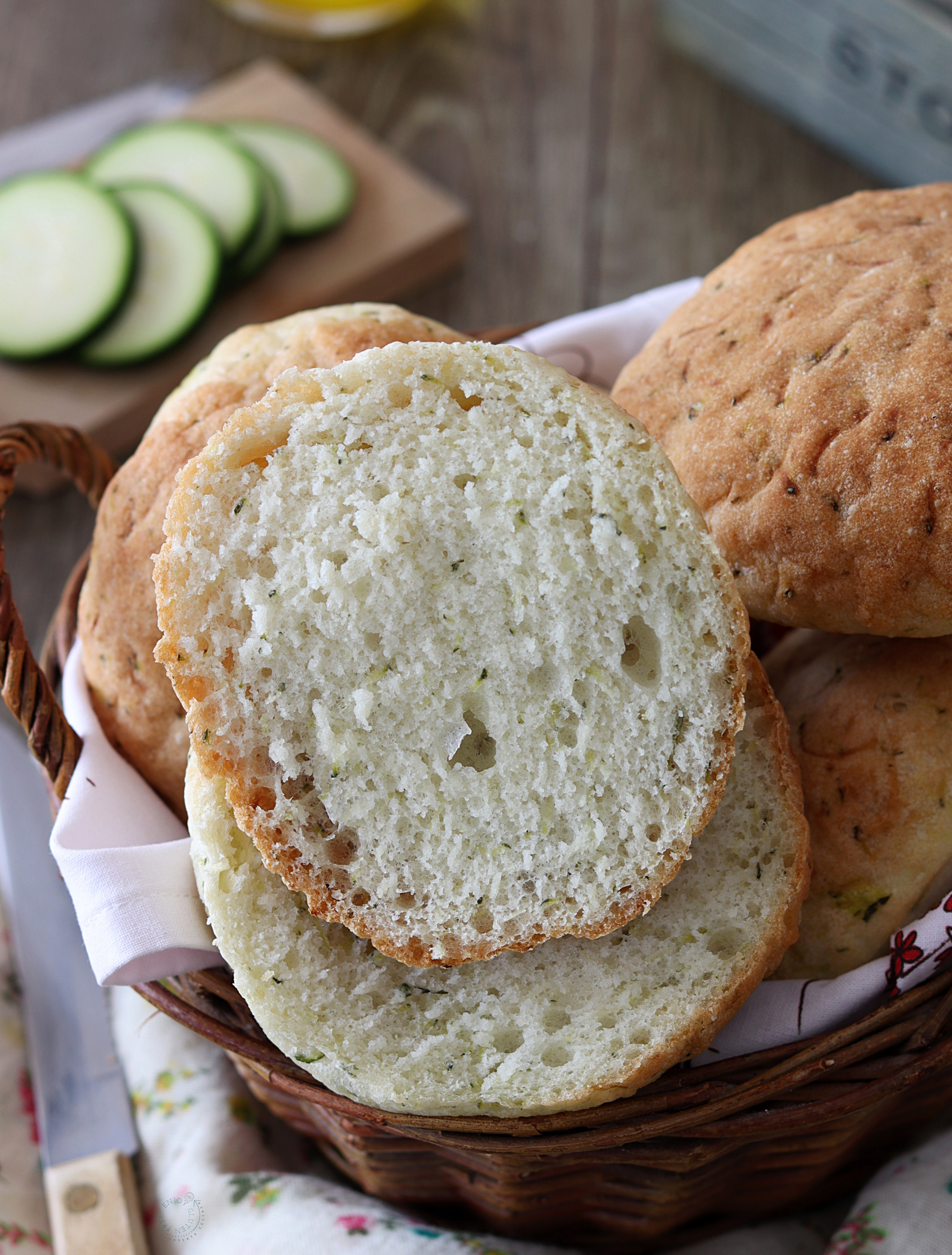 Panini alle zucchine senza glutine - La Cassata Celiaca