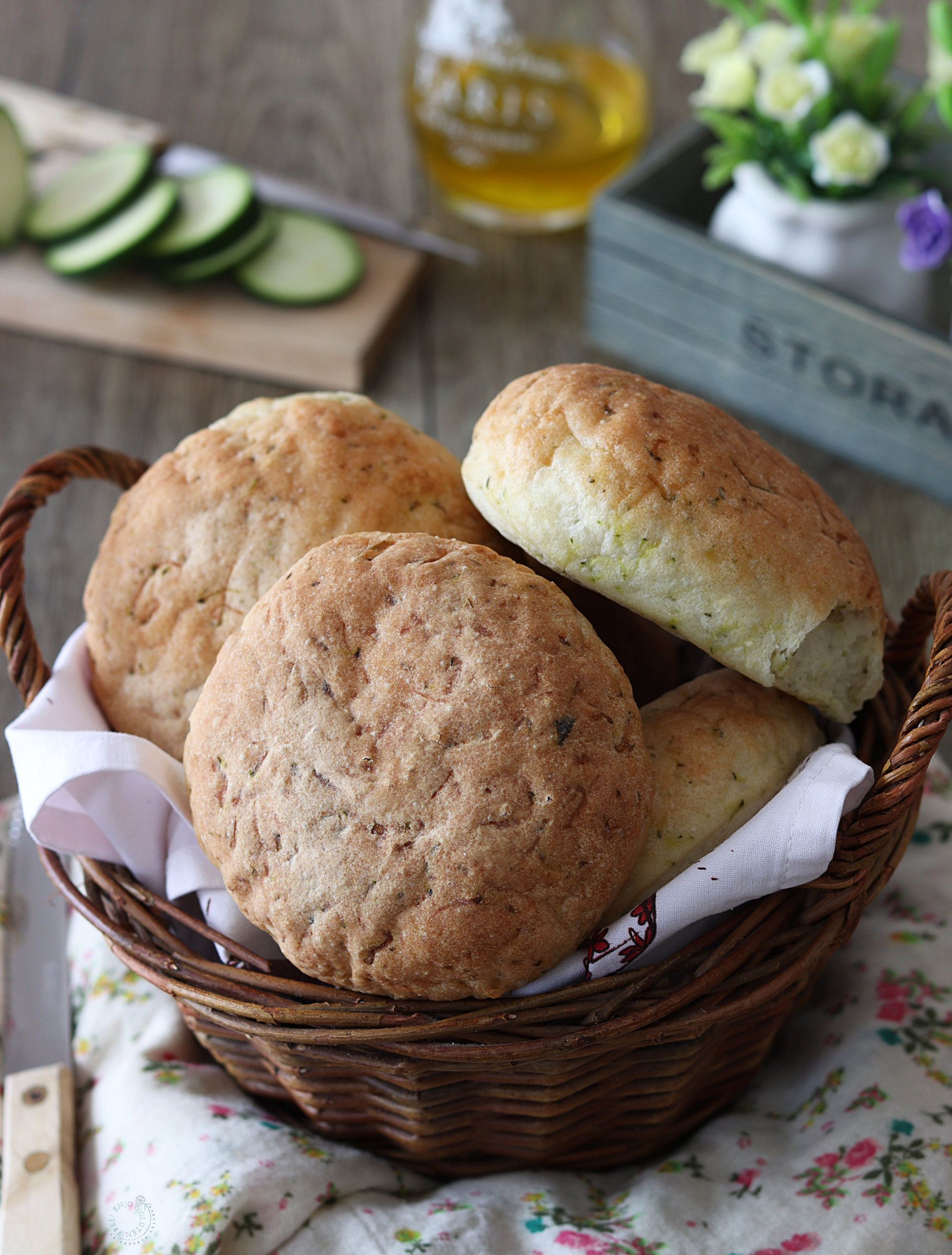 Panini alle zucchine senza glutine - La Cassata Celiaca