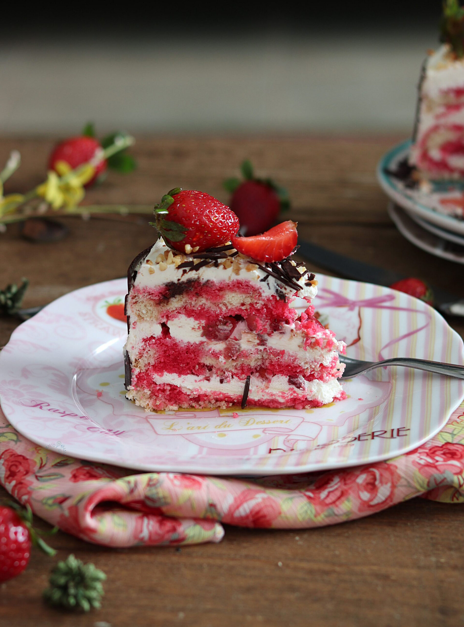 Torta alle fragole senza glutine e senza zucchero - La Cassata Celiaca