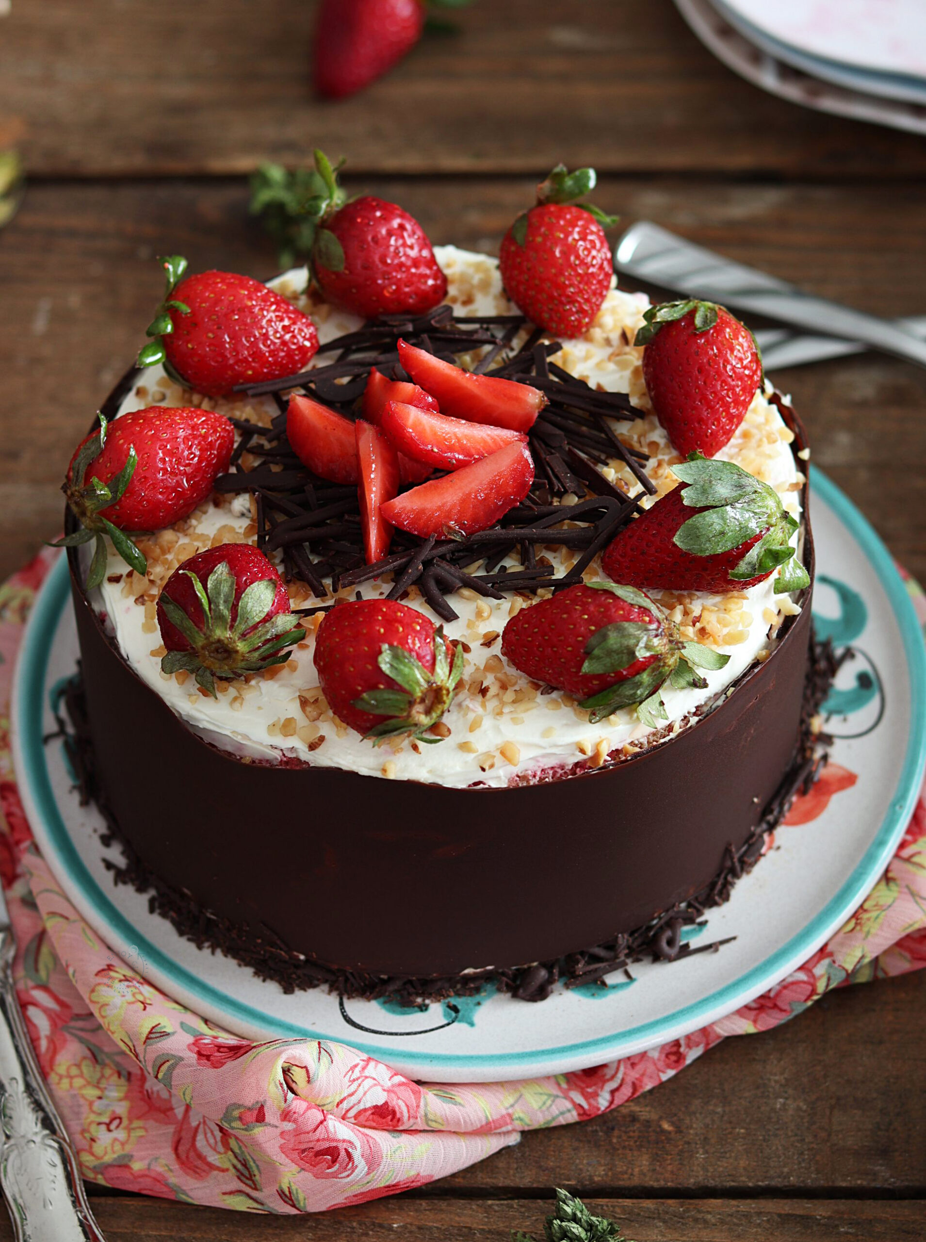 Gâteau aux fraises sans gluten et sans sucre - La Cassata Celiaca