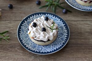 Crostatine ai mirtilli senza glutine a basso tenore di zuccheri - La Cassata Celiaca