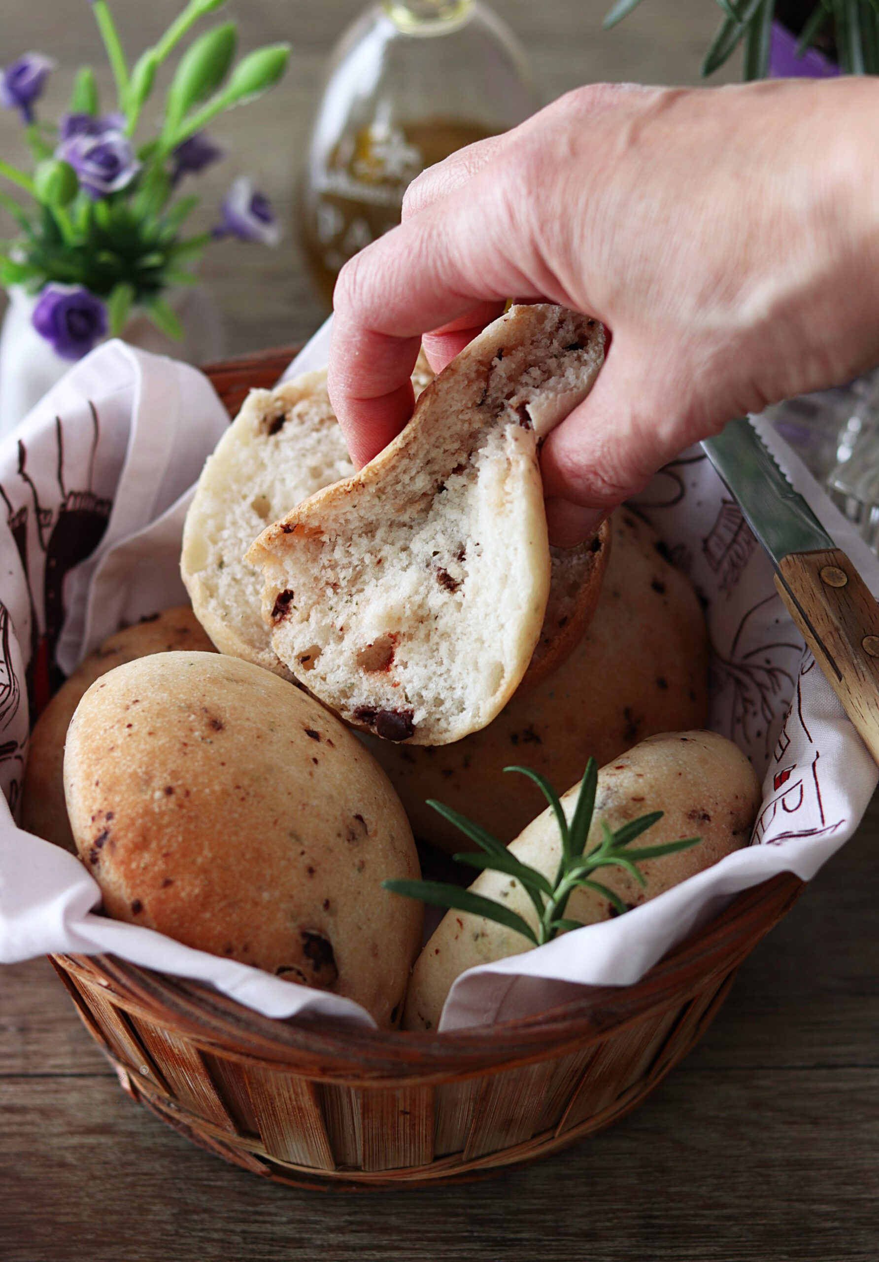 Petits pains aux olives et romarin sans gluten - La Cassata Celiaca