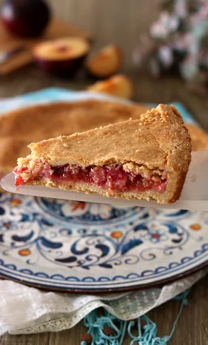 Crostata alle prugne - La Cassata Celiaca
