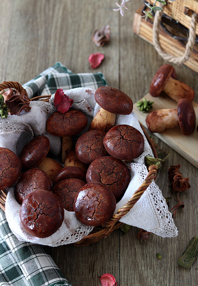 Champignons de pâte sablée - La Cassata Celiaca Champignons de pâte sablée - La Cassata Celiaca