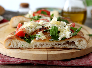 Pinsa sans gluten avec le Mélange Oro Pizza - La Cassata Celiaca