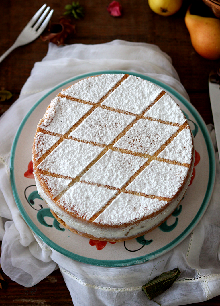 Torta di ricotta e pere - La Cassata Celiaca Torta di ricotta e pere - La Cassata Celiaca