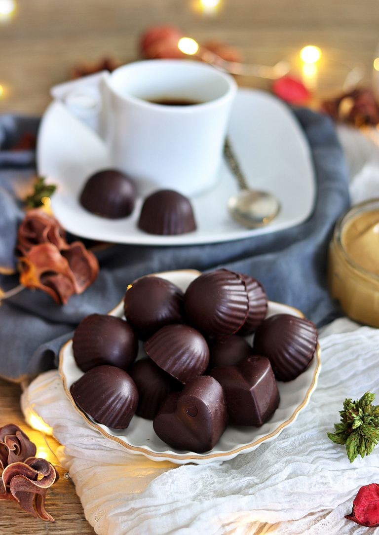 Cioccolatini ripieni di crema al pistacchio - La Cassata Celiaca Cioccolatini ripieni di crema al pistacchio - La Cassata Celiaca