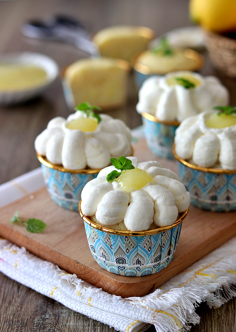 Cupcakes au citron sans gluten - La Cassata Celiaca