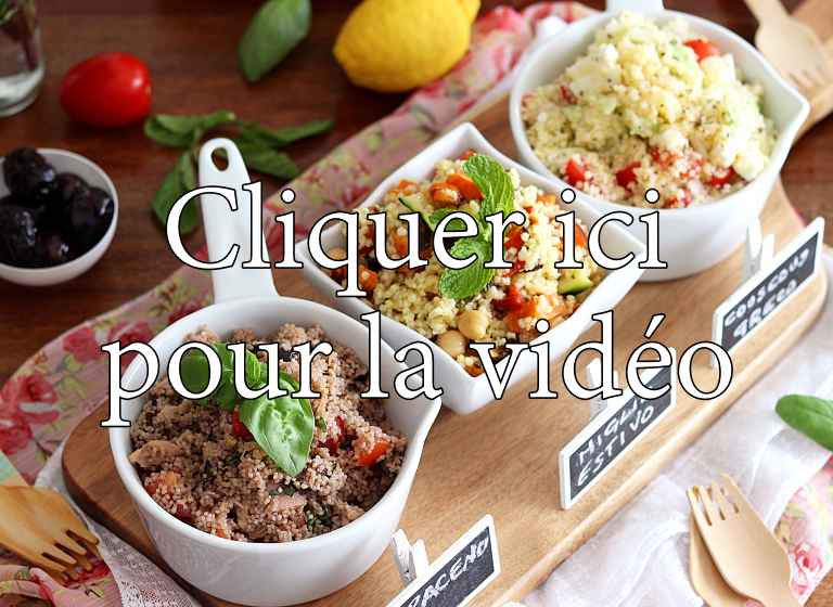 3 Salades au couscous et au millet sans gluten