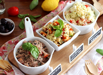 3 Salades au couscous et au millet sans gluten - La Cassata Celiaca