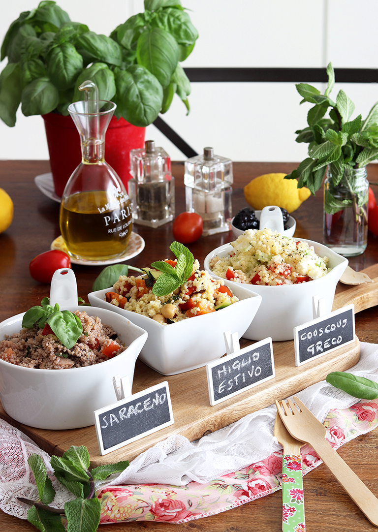 3 Salades au couscous et au millet sans gluten - La Cassata Celiaca