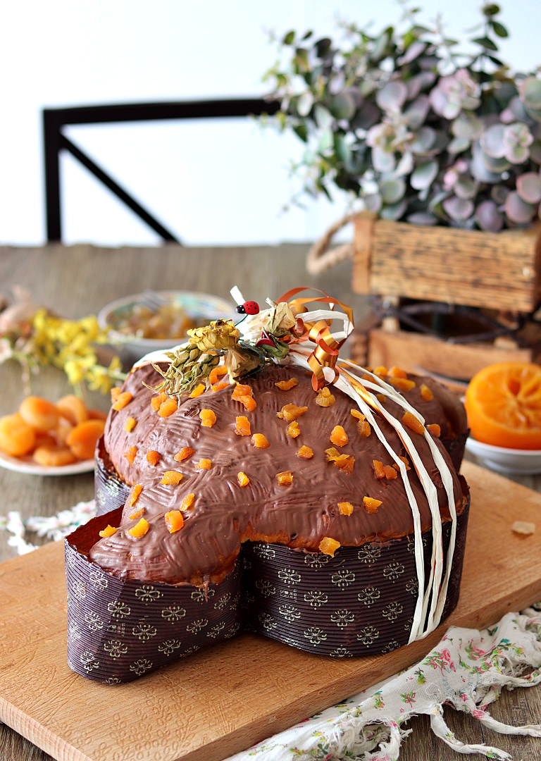 Colomba alle albicocche e limone senza glutine - La Cassata Celiaca