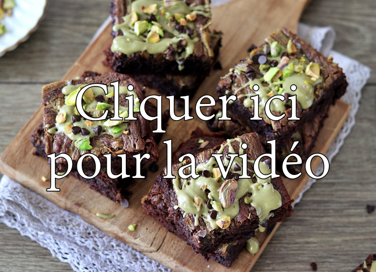 Brownie au chocolat et à la pistache sans gluten