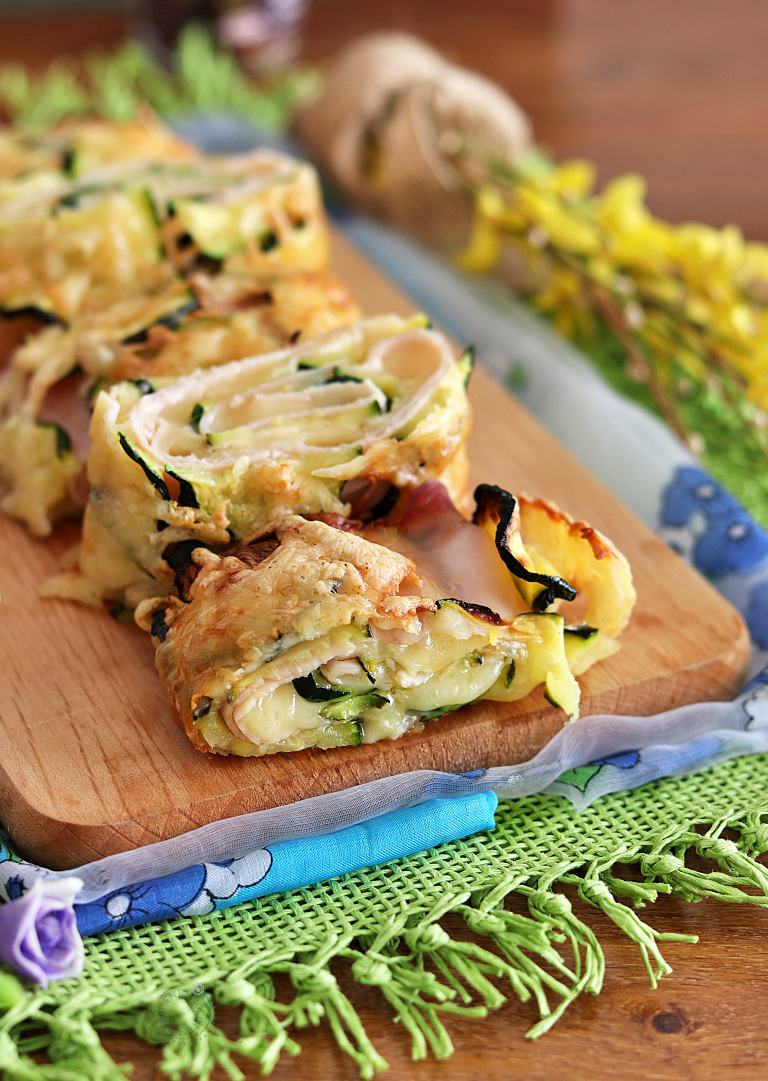 Roulé de courgettes sans œufs - La Cassata Celiaca