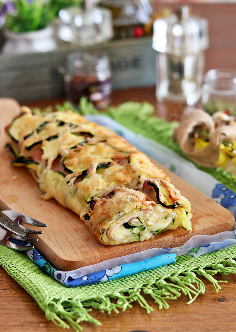 Roulé de courgettes sans œufs - La Cassata Celiaca