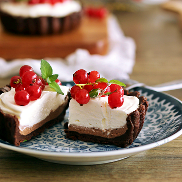 Crostatine cheesecake bicolore