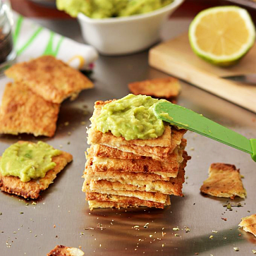 crackers di zucchine proteici