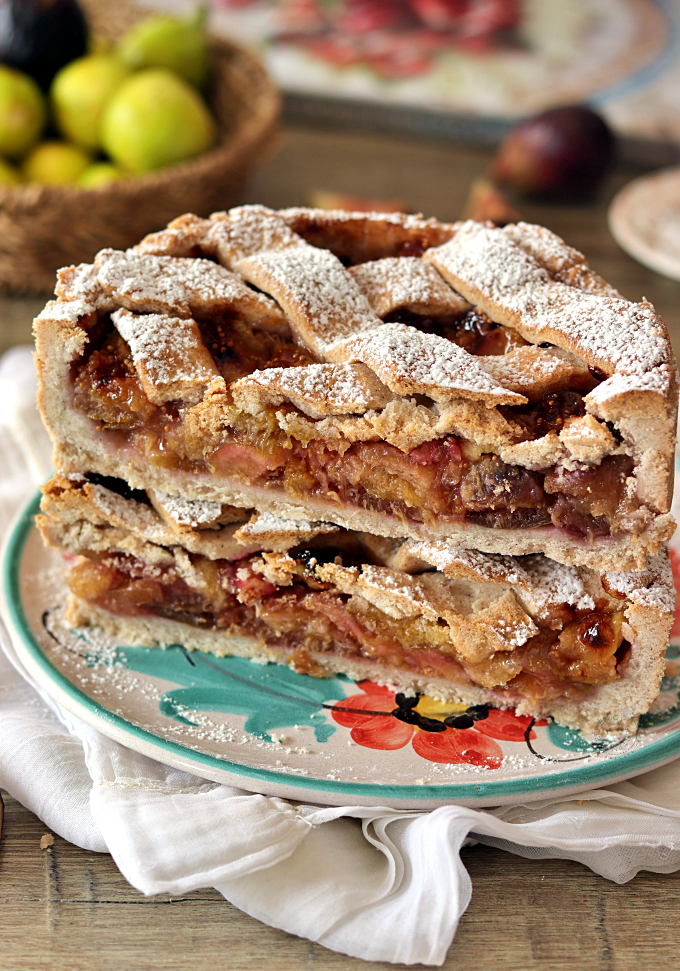 Crostata ai fichi con farine naturali