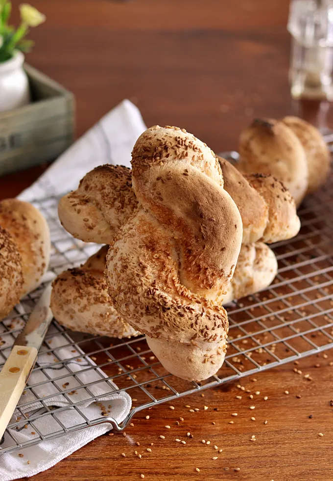 Petits Pains Tressés Sans Lactose