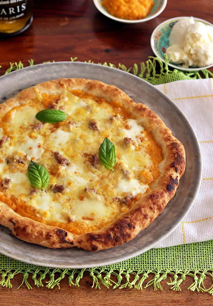 Pizza con la zucca