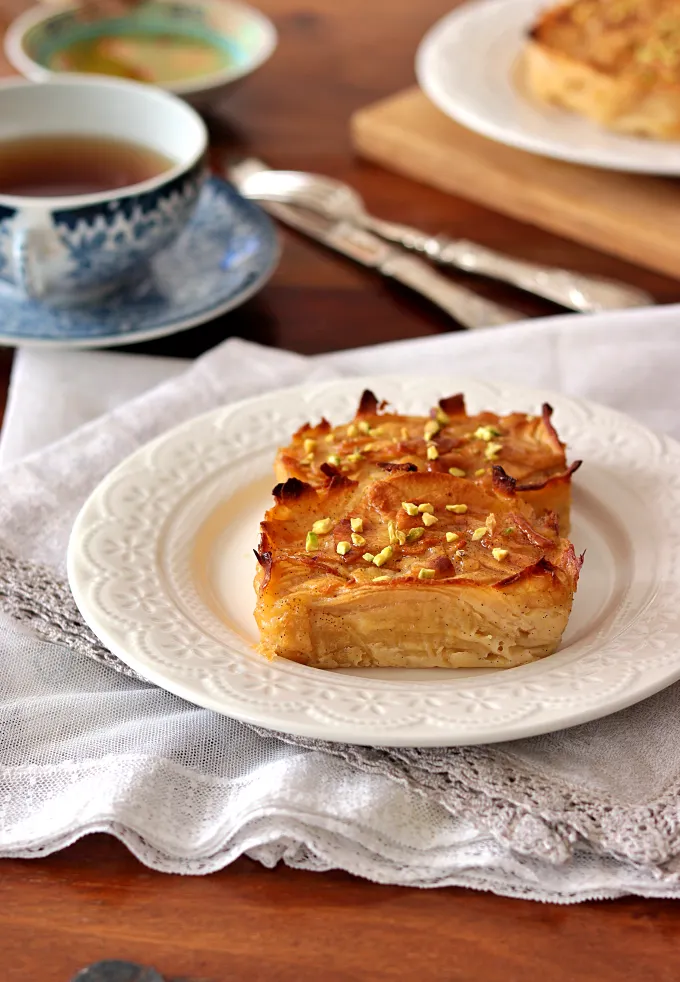 Petits gâteaux millefeuille aux pommes sans gluten