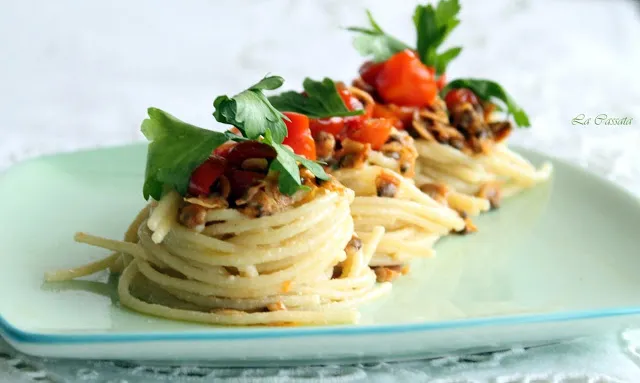 Spaghettis à la botargue et aux palourdes sans gluten - La Cassata Celiaca