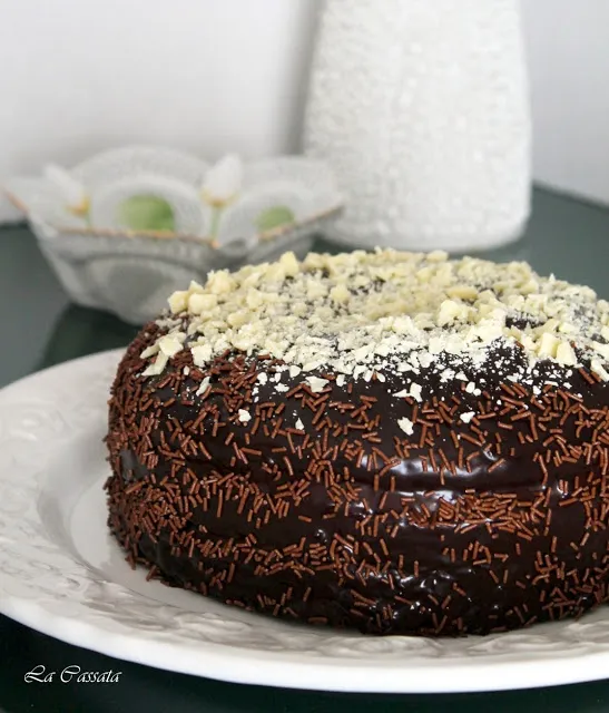 Gâteau au chocolat et mascarpone au caramel mou sans gluten