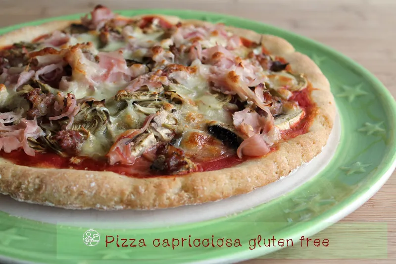 Pizza Capricciosa sans gluten - La Cassata Celiaca