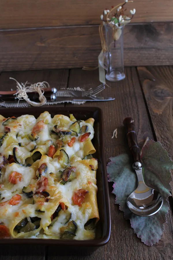 Cannellonis aux légumes sans gluten - La Cassata Celiaca