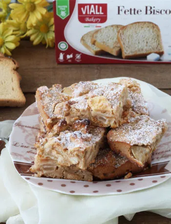 Torta senza glutine di mele e fette biscottate - La Cassata Celiaca