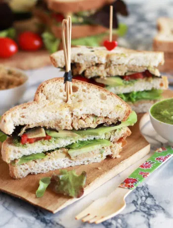 Sandwich avec avocado et houmous sans gluten - La Cassata Celiaca