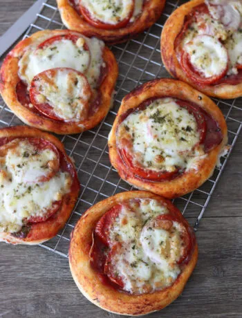 Mini Pizzas au salami sans gluten - La Cassata Celiaca